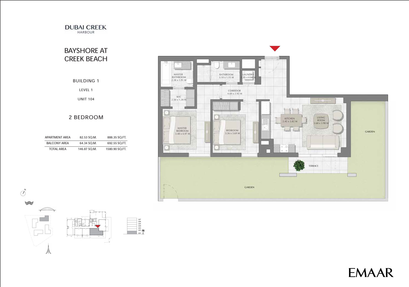 Bayshore Apartments floor plan 2