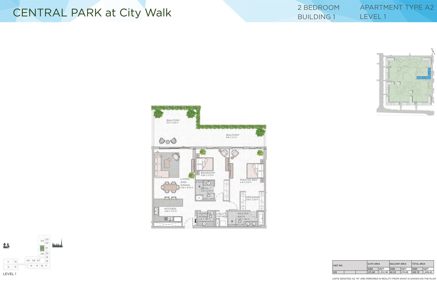 Central Park at City Walk floor plan 3