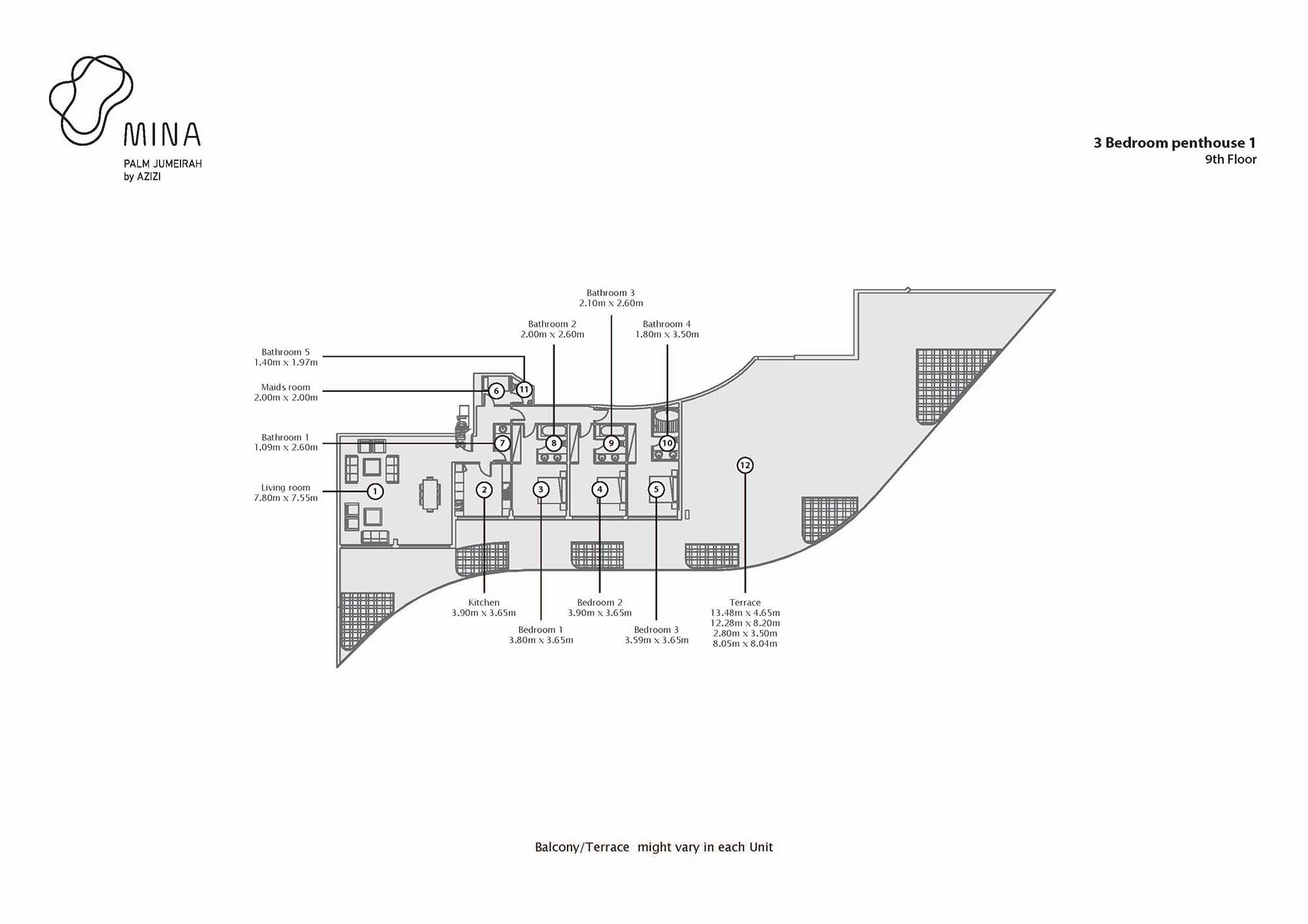 Azizi Mina floor plan 3