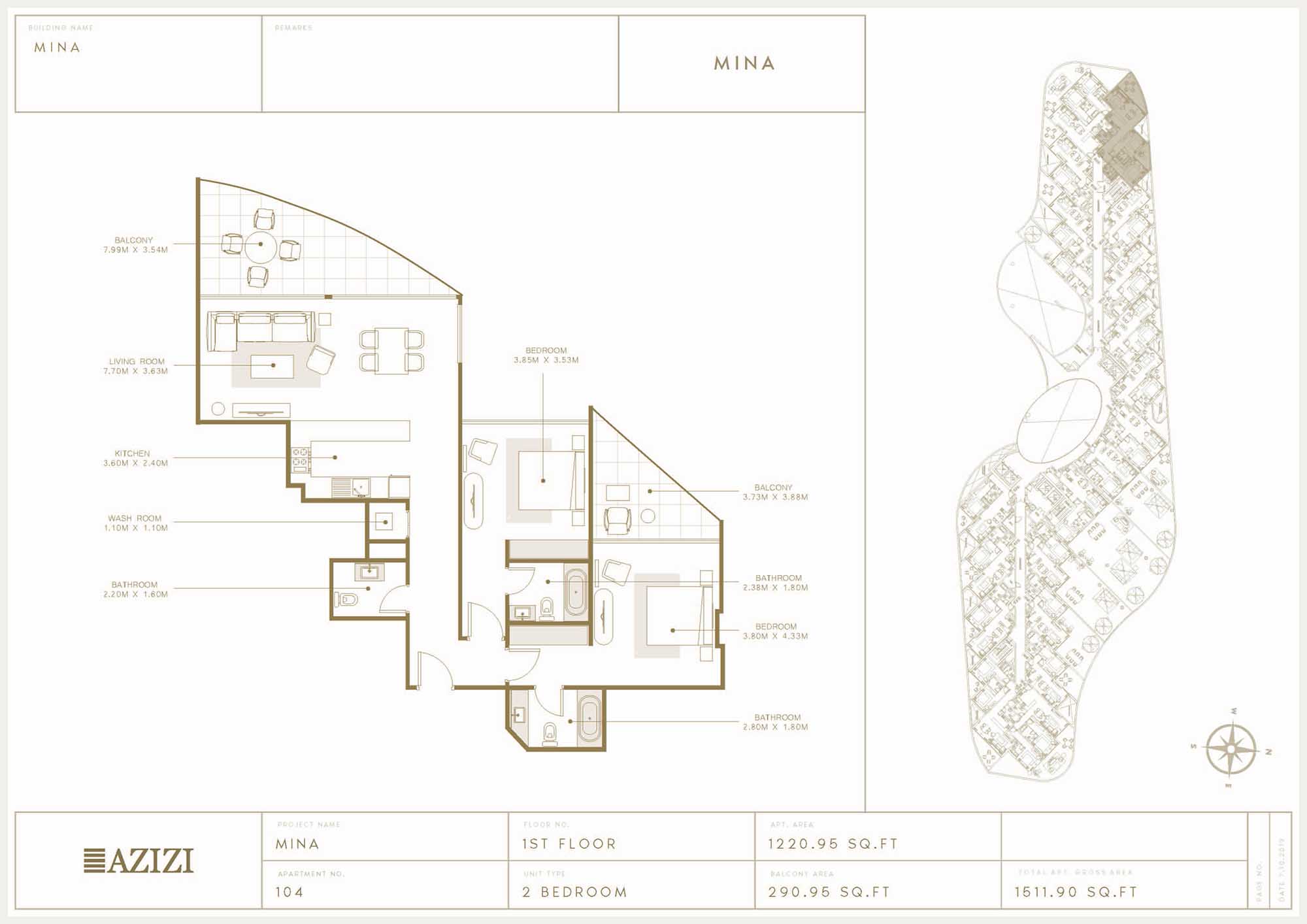 Azizi Mina floor plan 2