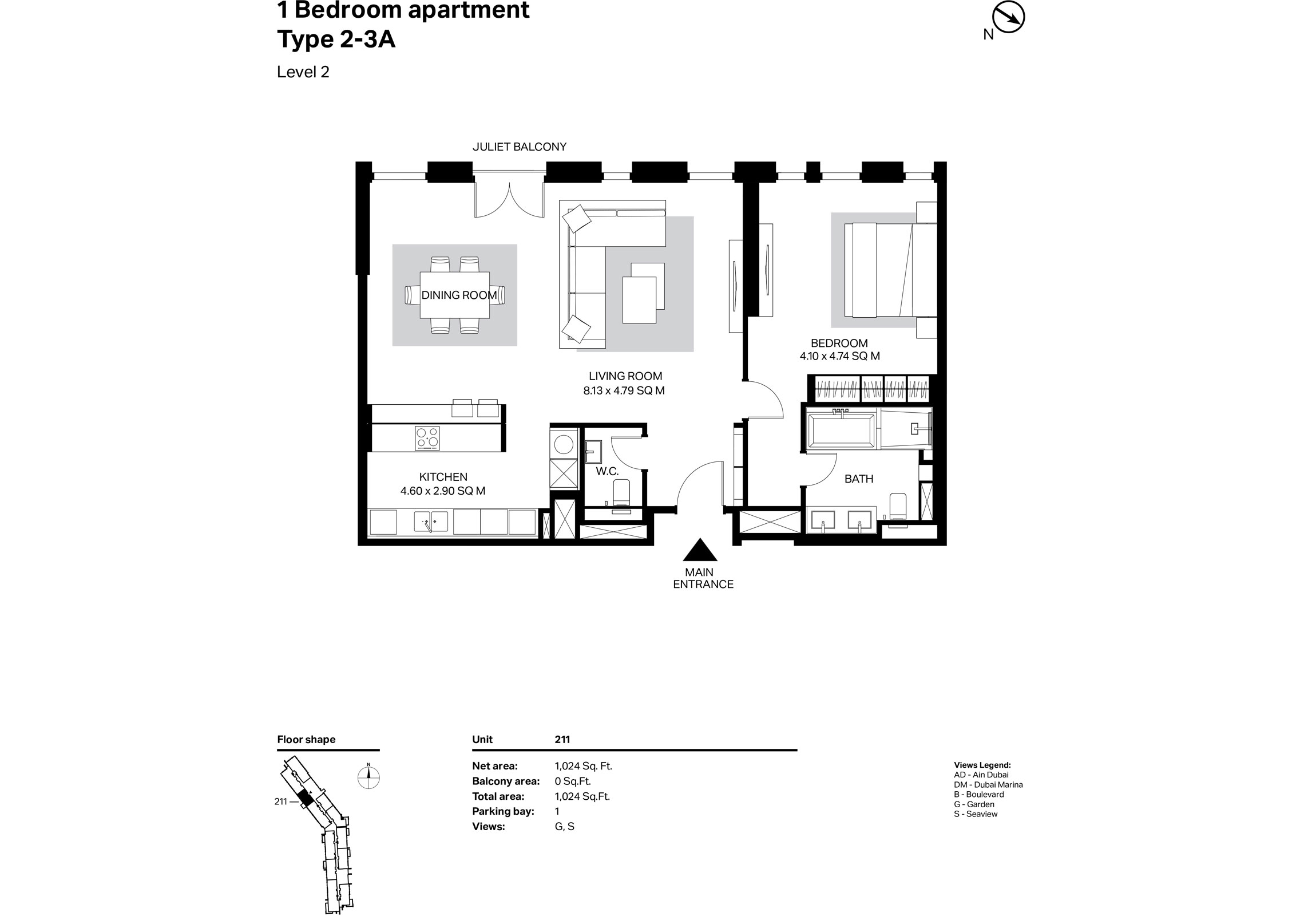 Bluewaters Residences Building 2 floor plan 2