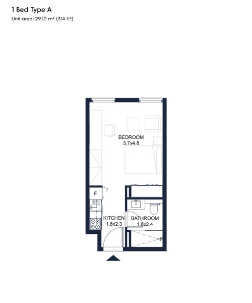 Nest at Aljada floor plan 2