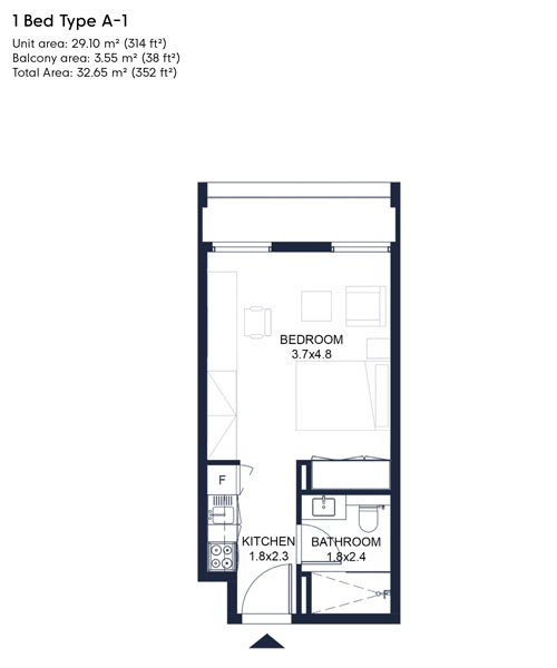 Nest at Aljada floor plan 1