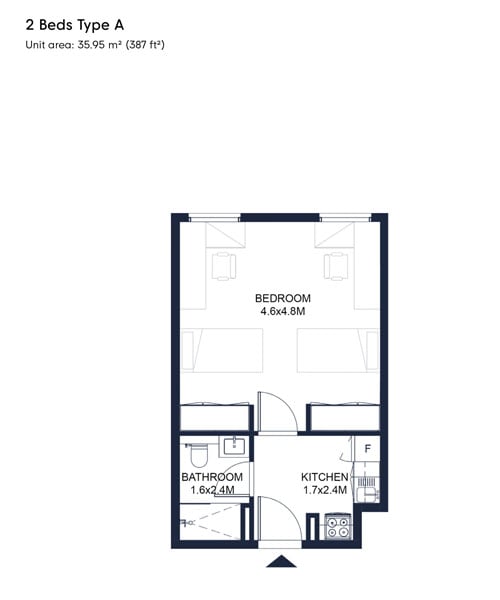 Nest at Aljada floor plan 3