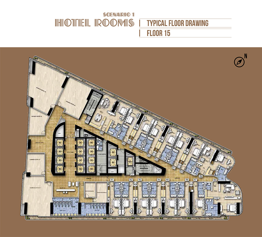 Paramount Tower Hotel and Residences floor plan 1