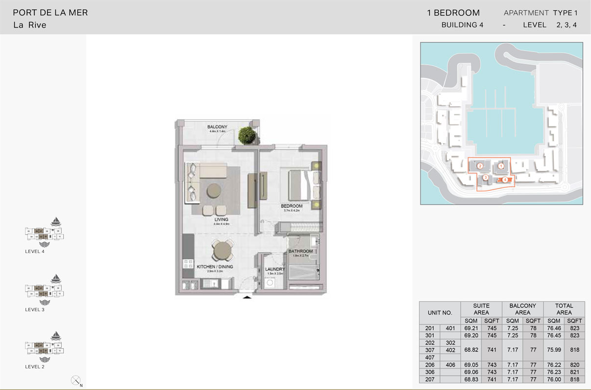 La Rive Building 4 floor plan 1