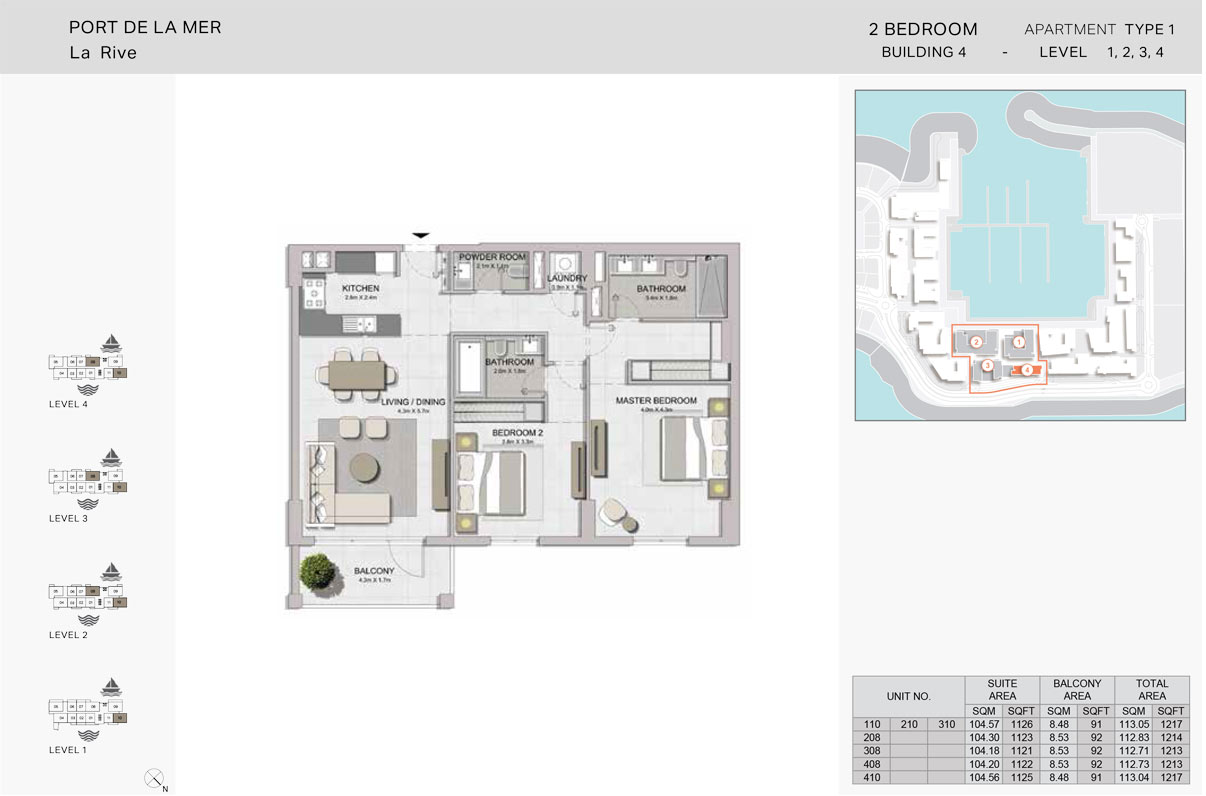 La Rive Building 4 floor plan 2