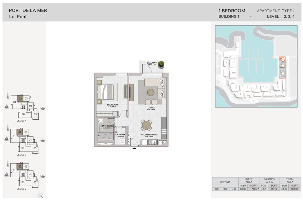 Le Pont at Port De La Mer floor plan 2