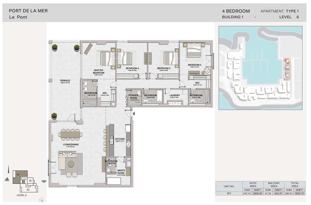 Le Pont at Port De La Mer floor plan 5