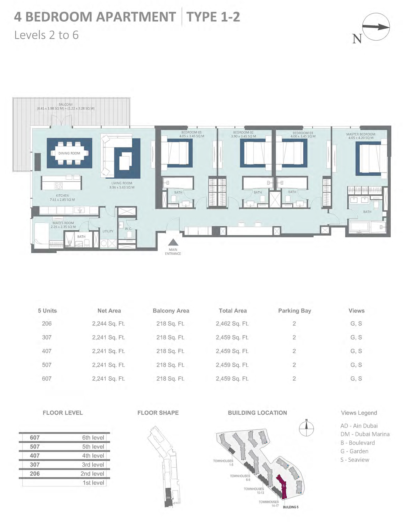 Meraas Bluewaters Building 5 floor plan 4