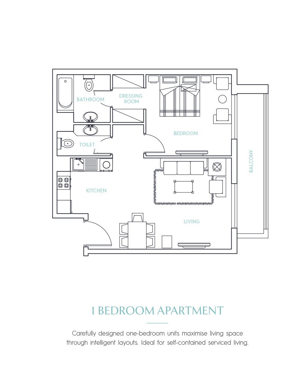 Candace Aster Serviced Apartments floor plan 2