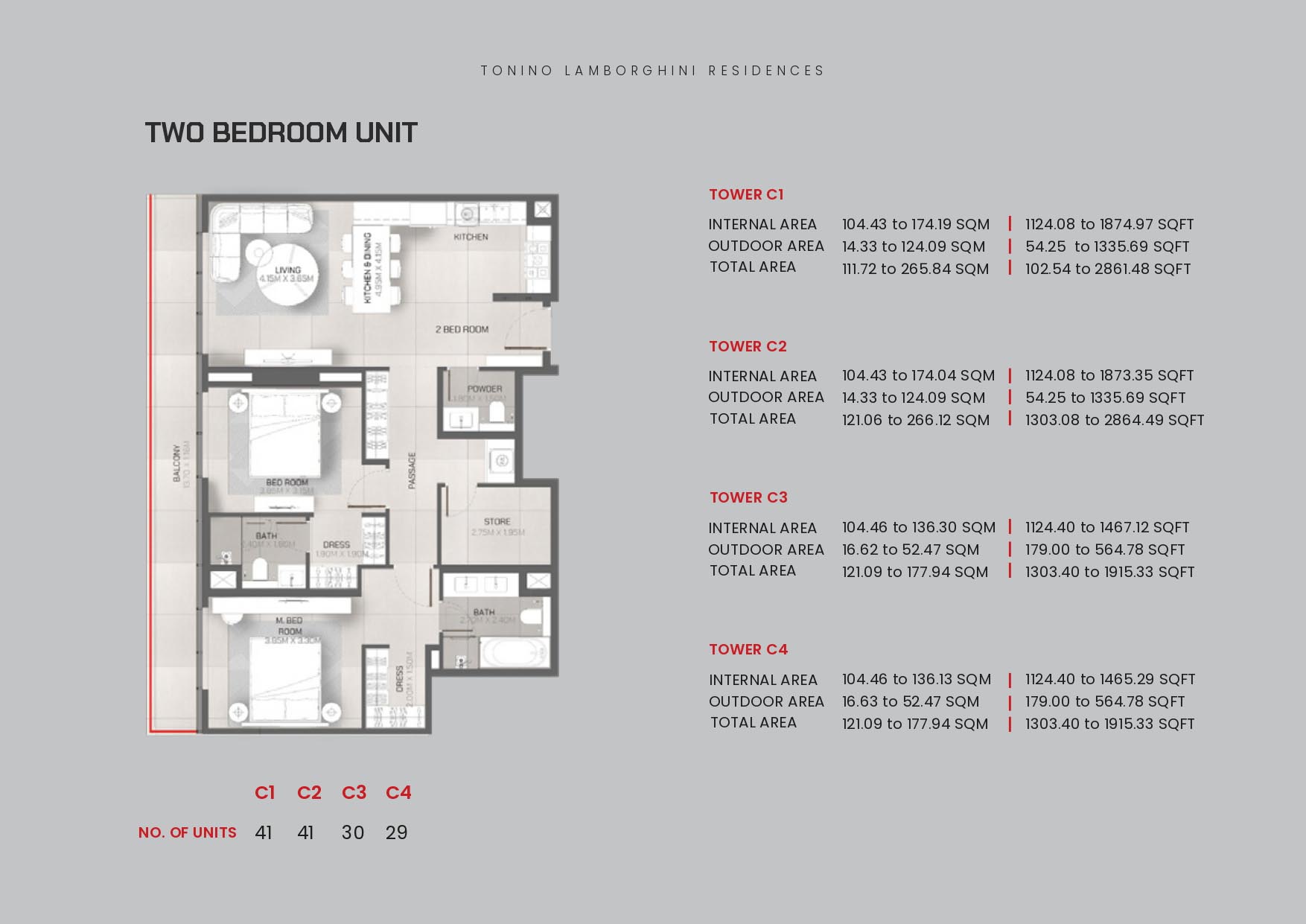 Tonino Lamborghini Residences floor plan 3
