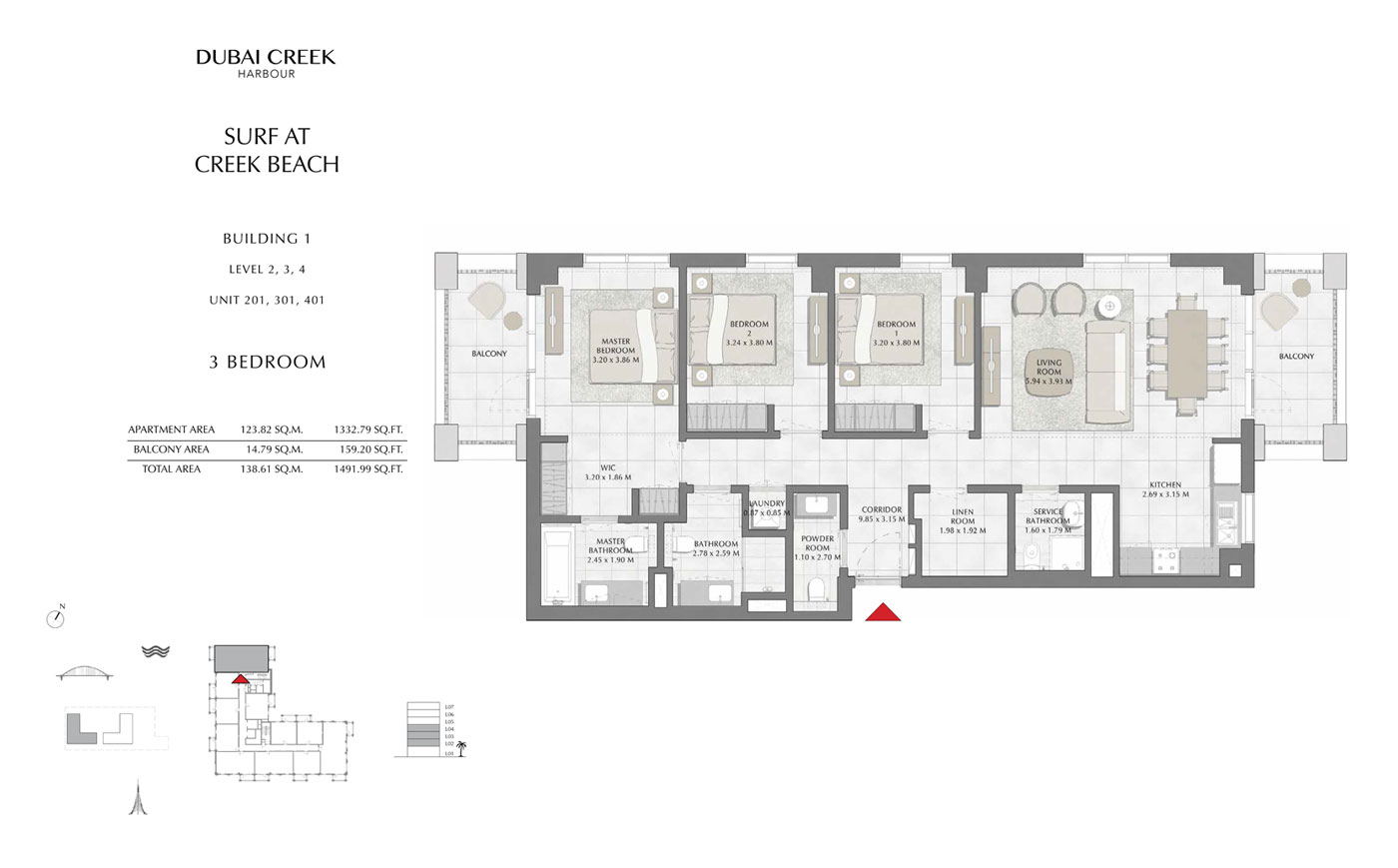 Surf at Creek Beach floor plan 3