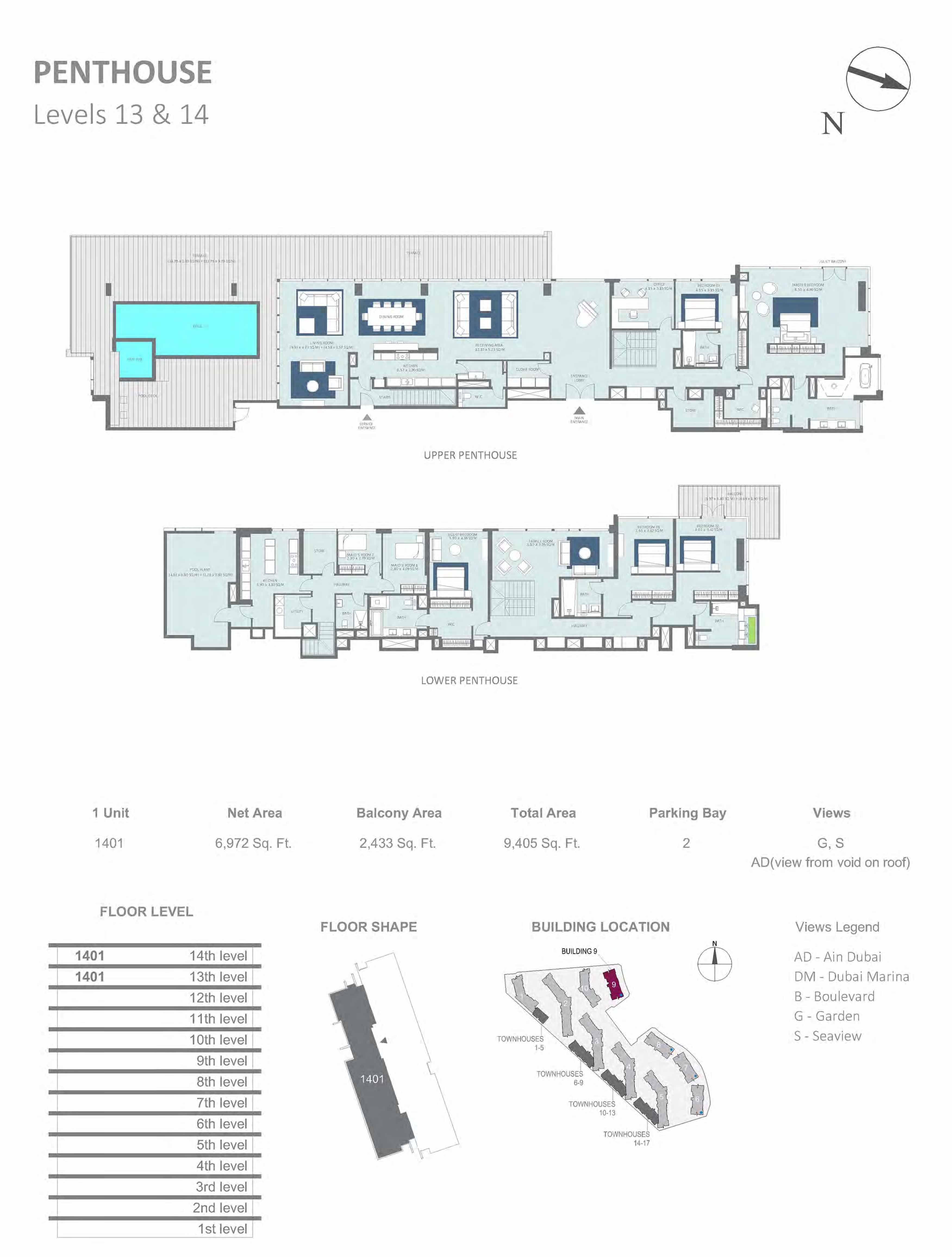 Meraas Bluewaters Building 9 floor plan 2