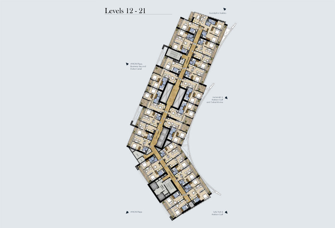 AYKON City Tower C floor plan 1