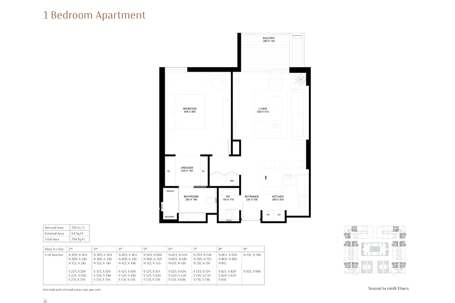 The Terraces floor plan 2