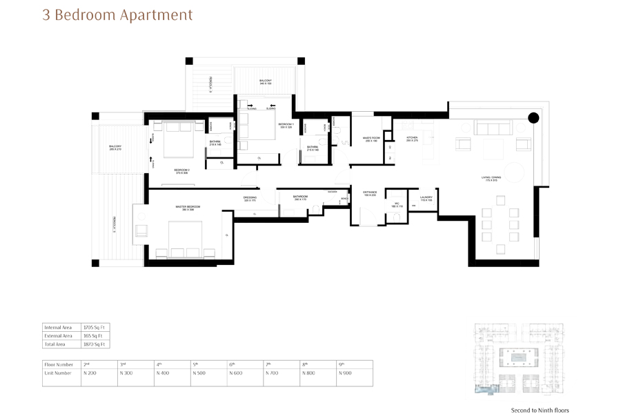 The Terraces floor plan 4