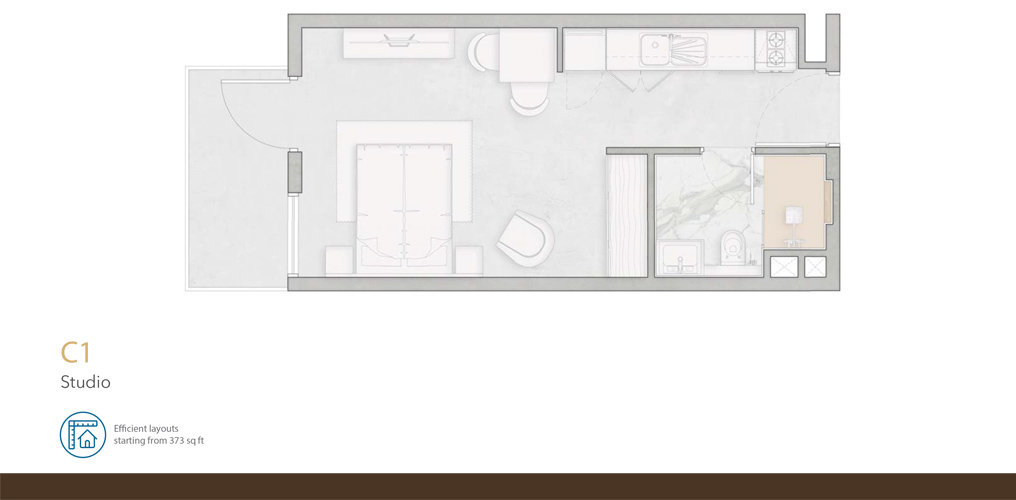 Aria Apartments floor plan 1