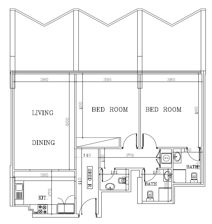 Binghatti Stars floor plan 3