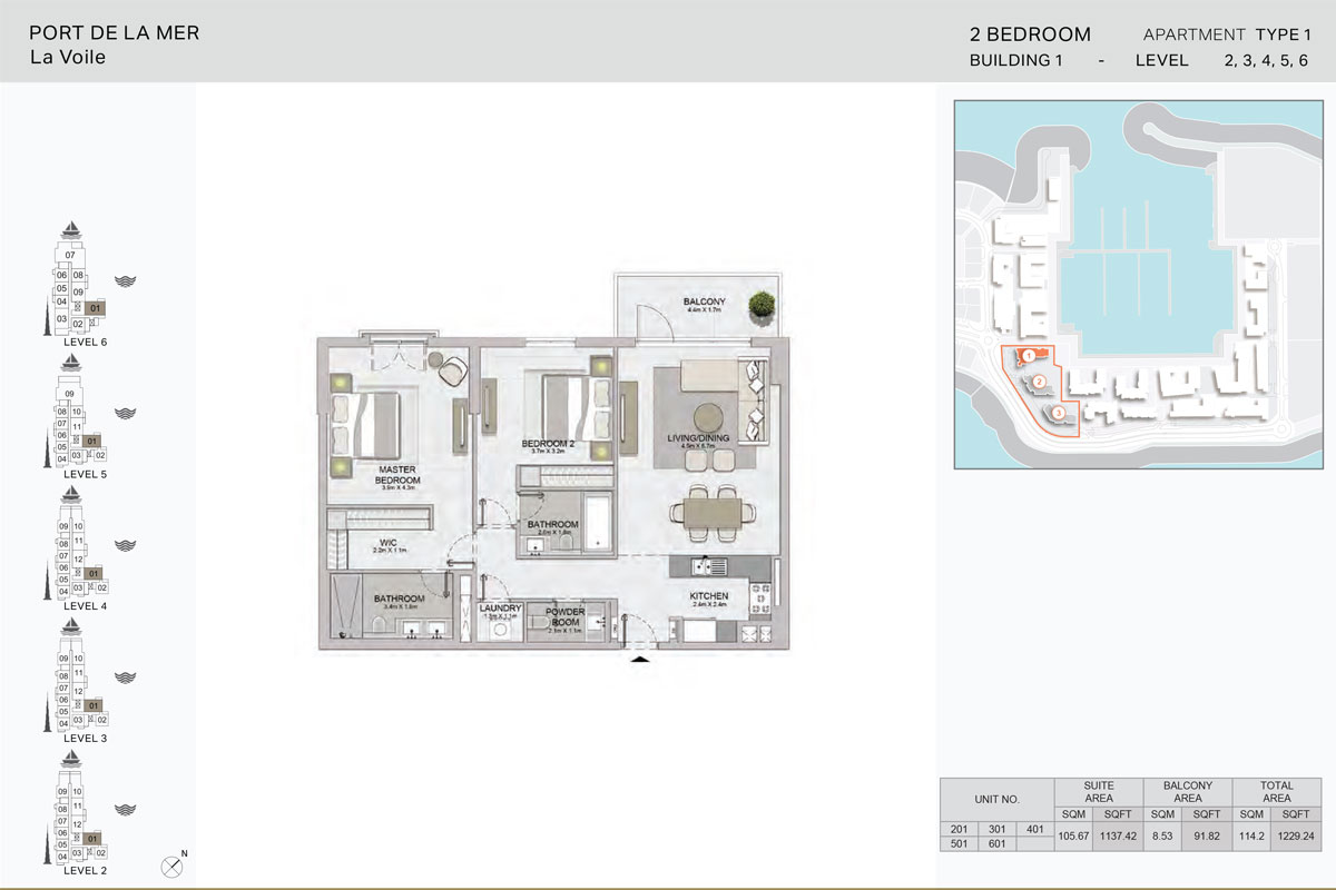 La Voile floor plan 2