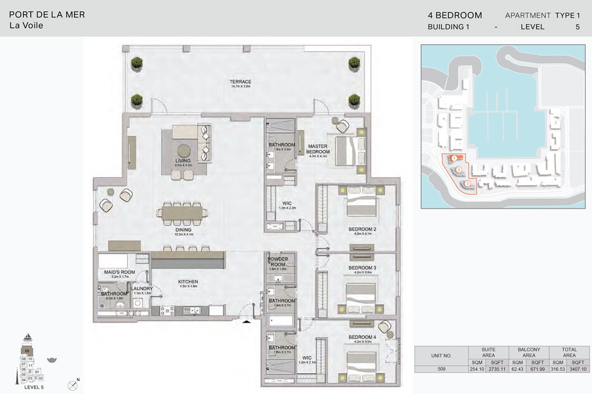 La Voile floor plan 3