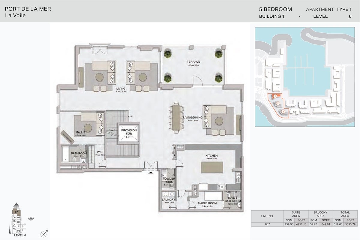 La Voile floor plan 4