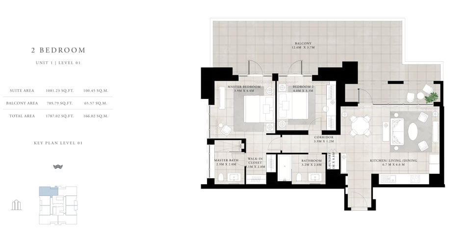 Vida Residences at Creek Beach floor plan 2
