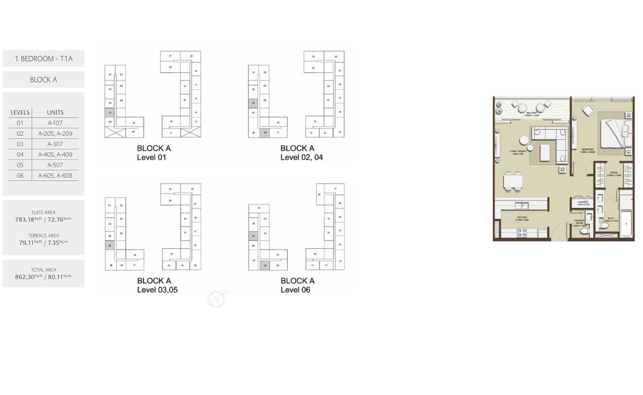 Mulberry at Park Heights floor plan 1