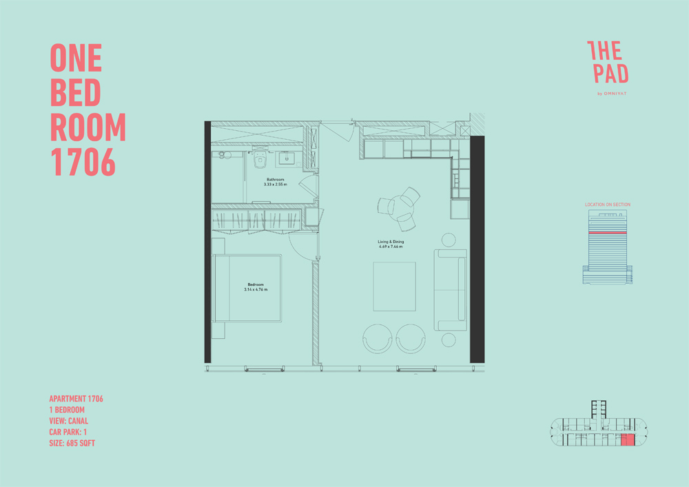 The Pad floor plan 1