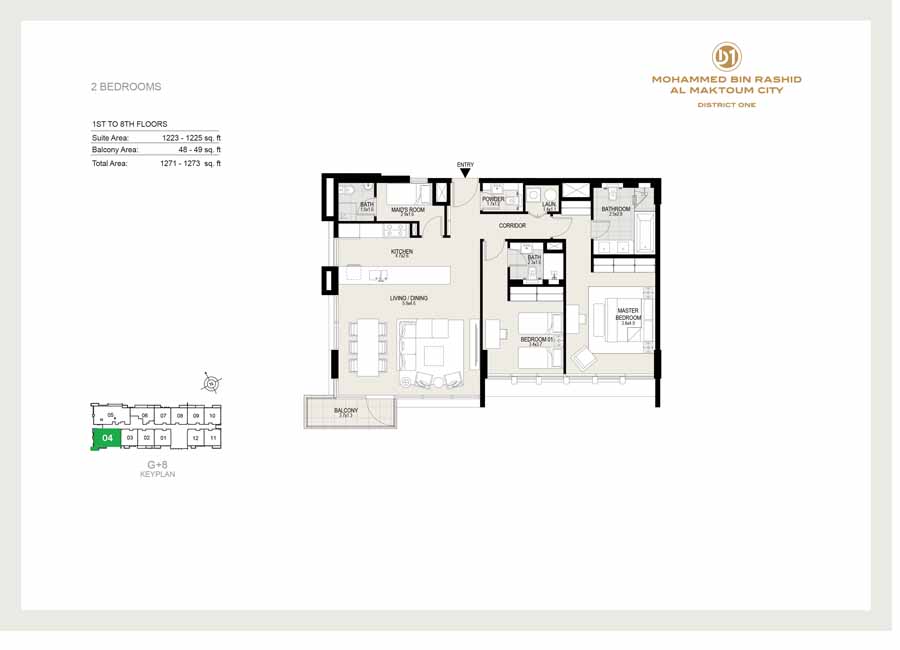 District One Residences 15 floor plan 2
