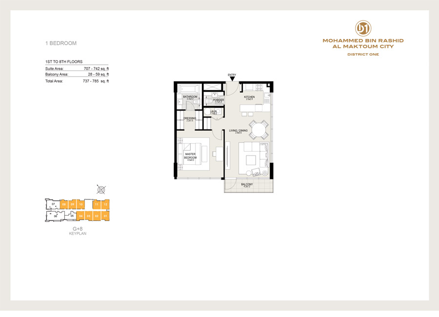 District One Residences 16 floor plan 2