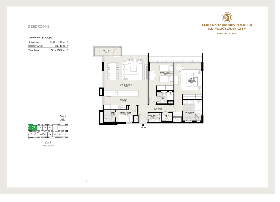 District One Residences 16 floor plan 3