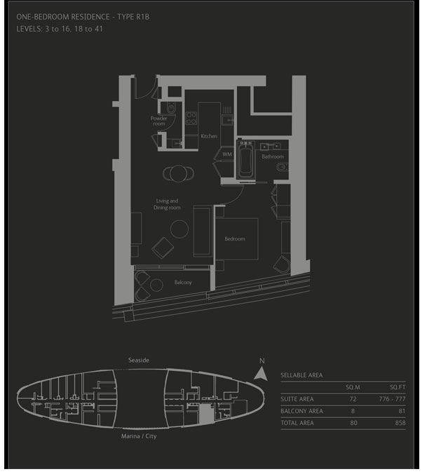The Address Residences floor plan 1