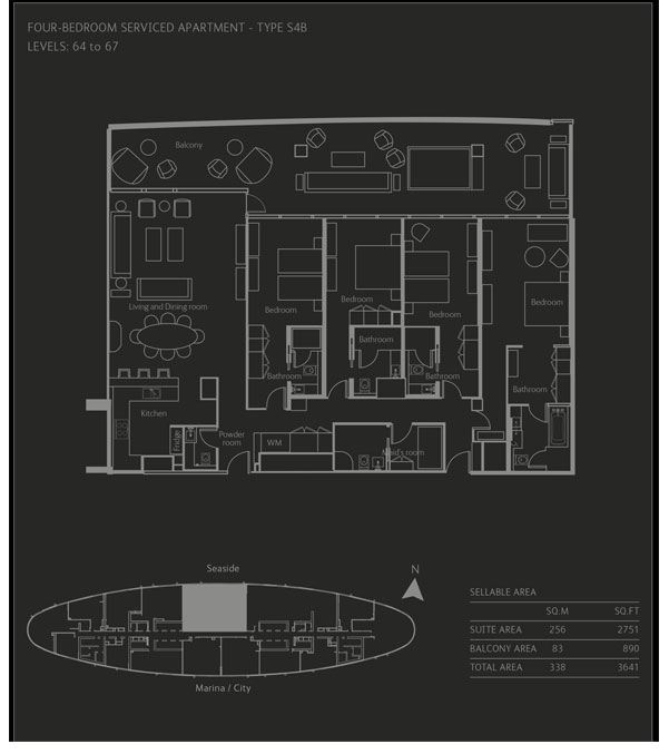 The Address Residences floor plan 5