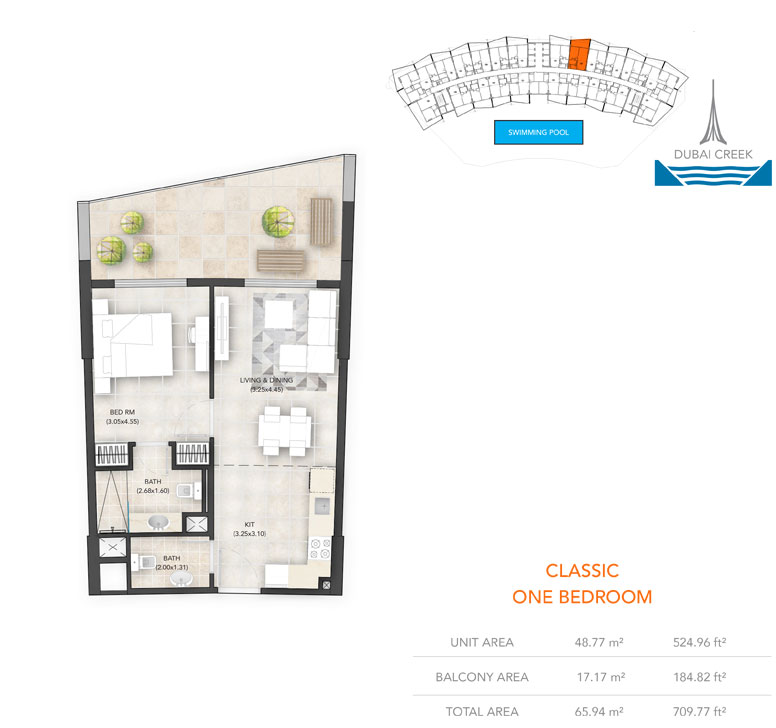 Binghatti Avenue floor plan 1