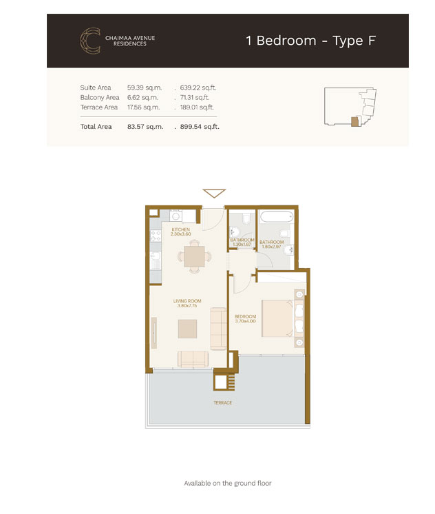 Chaimaa Avenue floor plan 2