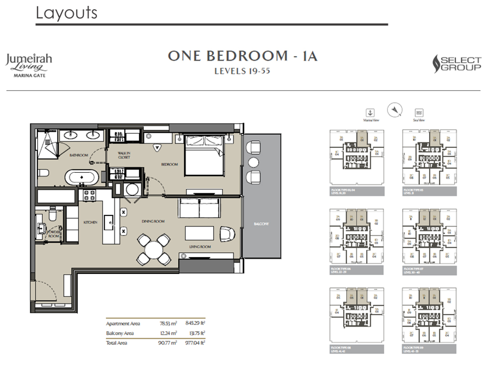 Jumeirah Living Marina Gate floor plan 3
