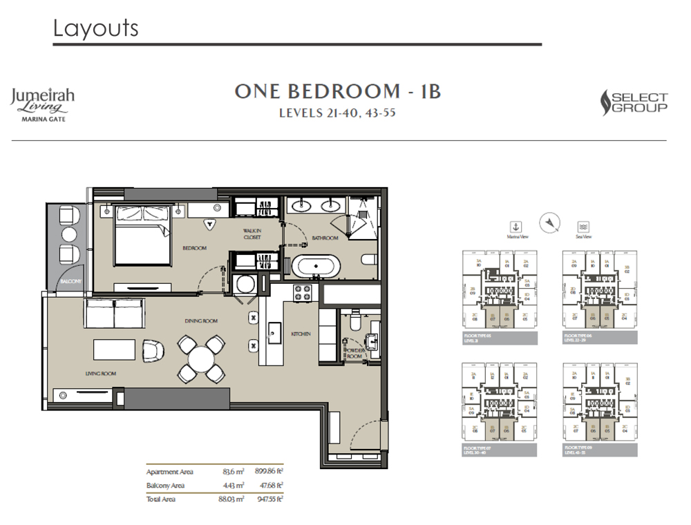 Jumeirah Living Marina Gate floor plan 2