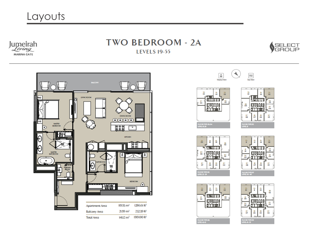 Jumeirah Living Marina Gate floor plan 4