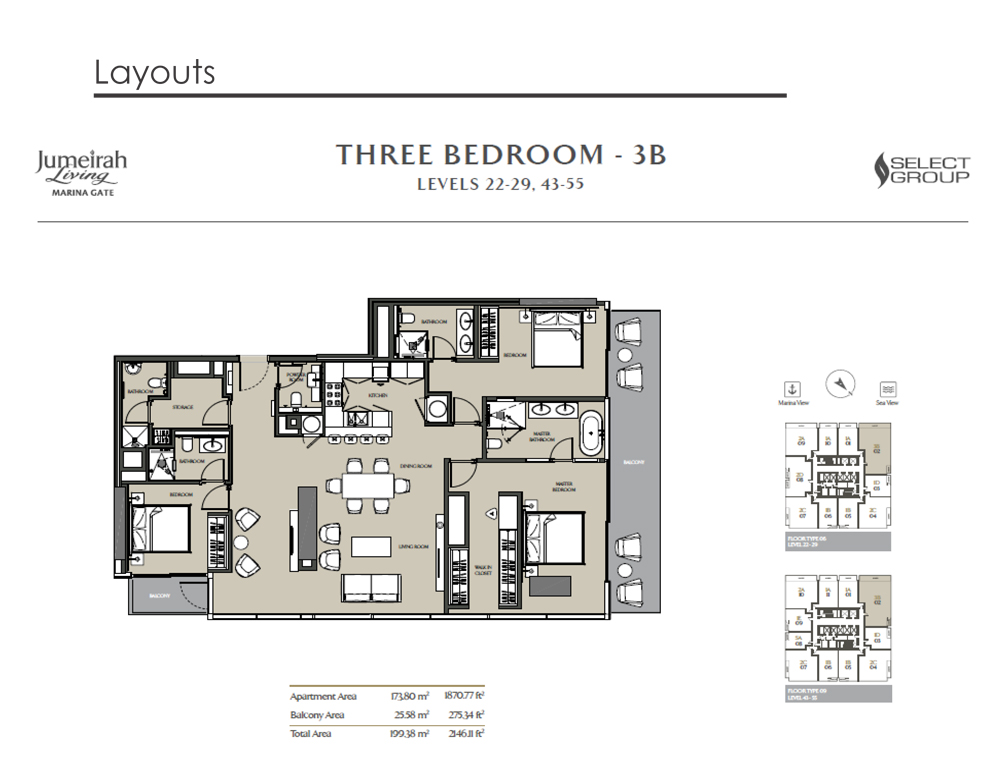 Jumeirah Living Marina Gate floor plan 5