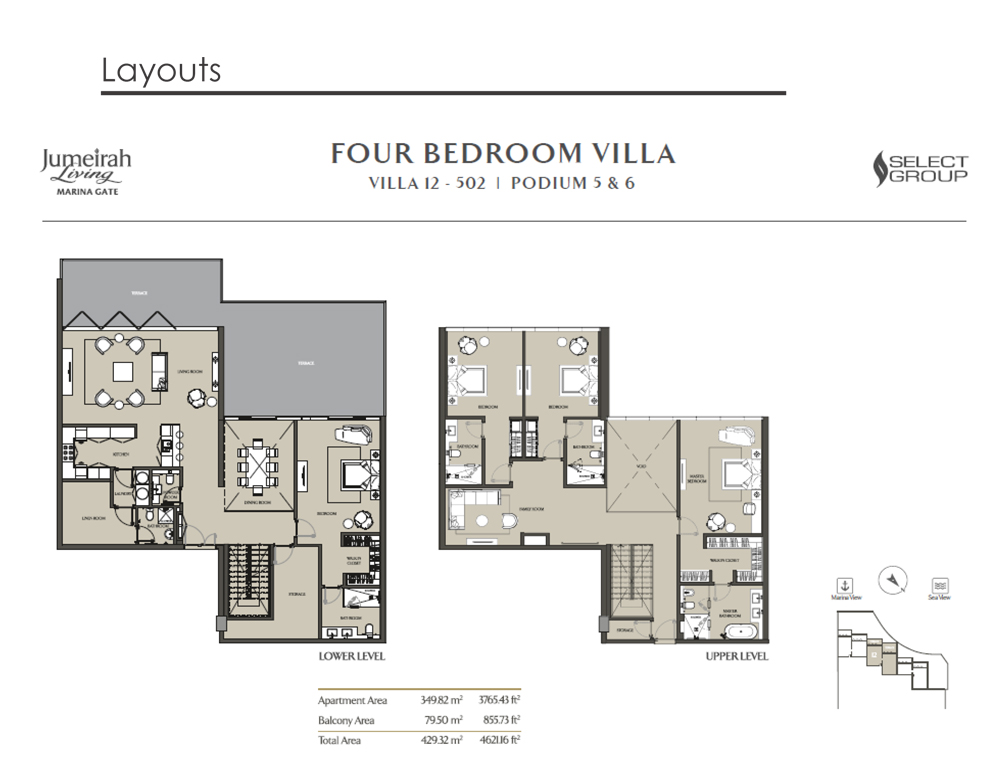 Jumeirah Living Marina Gate floor plan 6