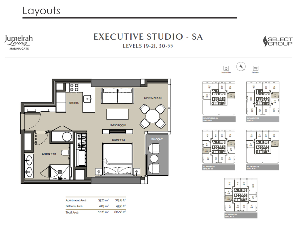 Jumeirah Living Marina Gate floor plan 1