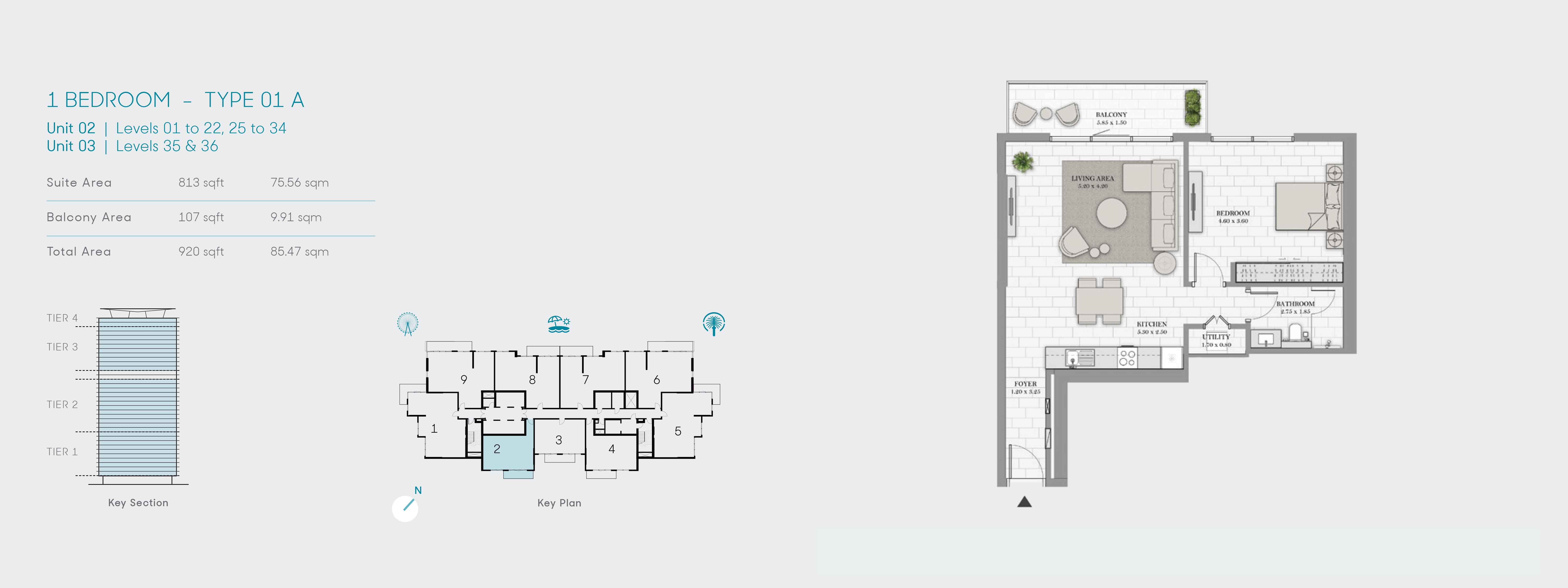 La Vie at JBR floor plan 1