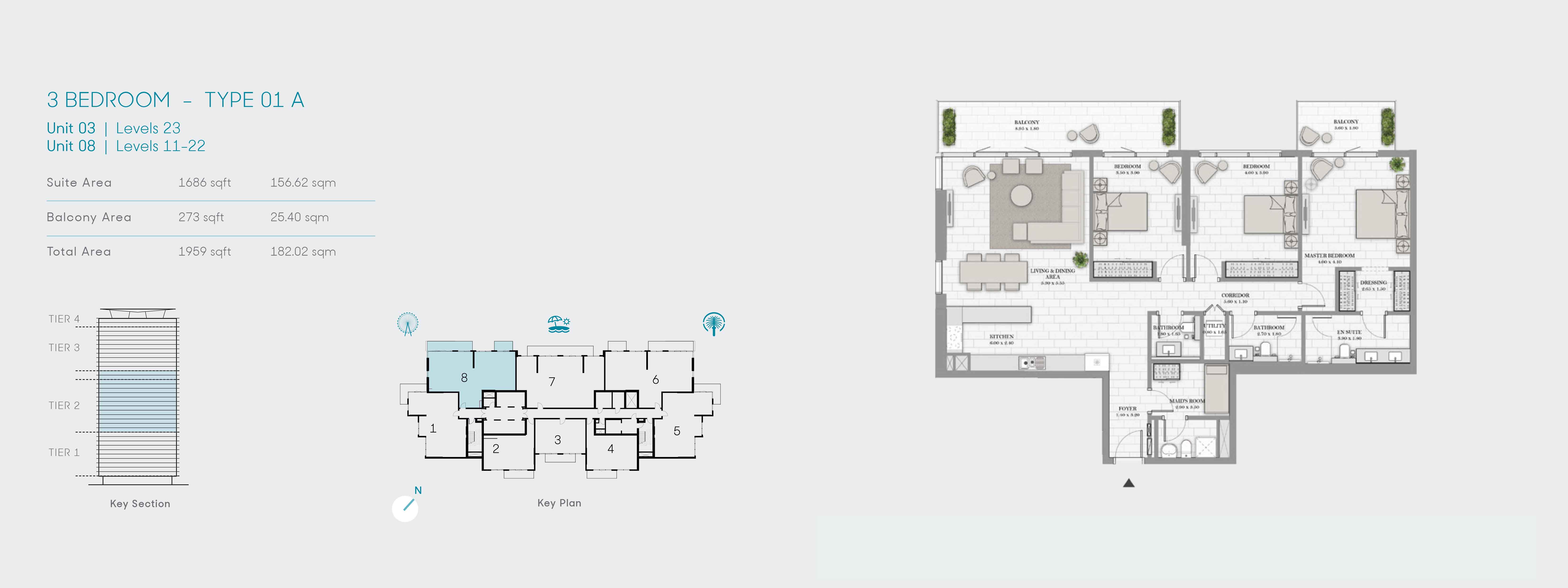 La Vie at JBR floor plan 4
