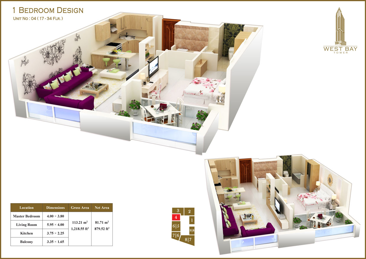 West Bay Tower floor plan 2