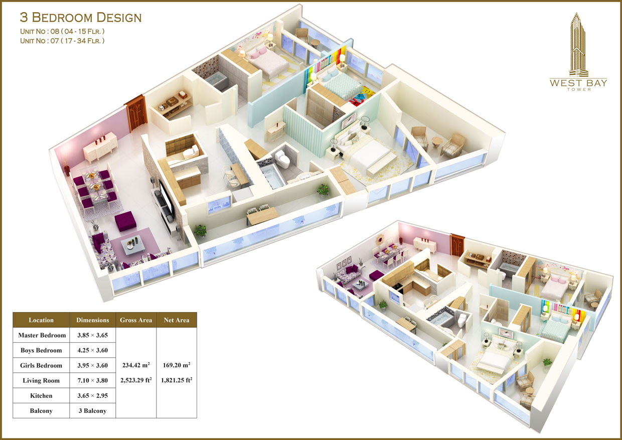 West Bay Tower floor plan 5