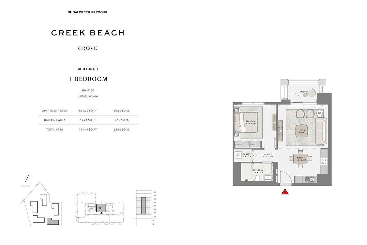 Grove at Creek Beach floor plan 1