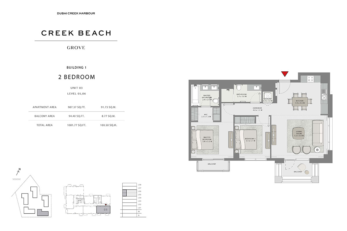 Grove at Creek Beach floor plan 2