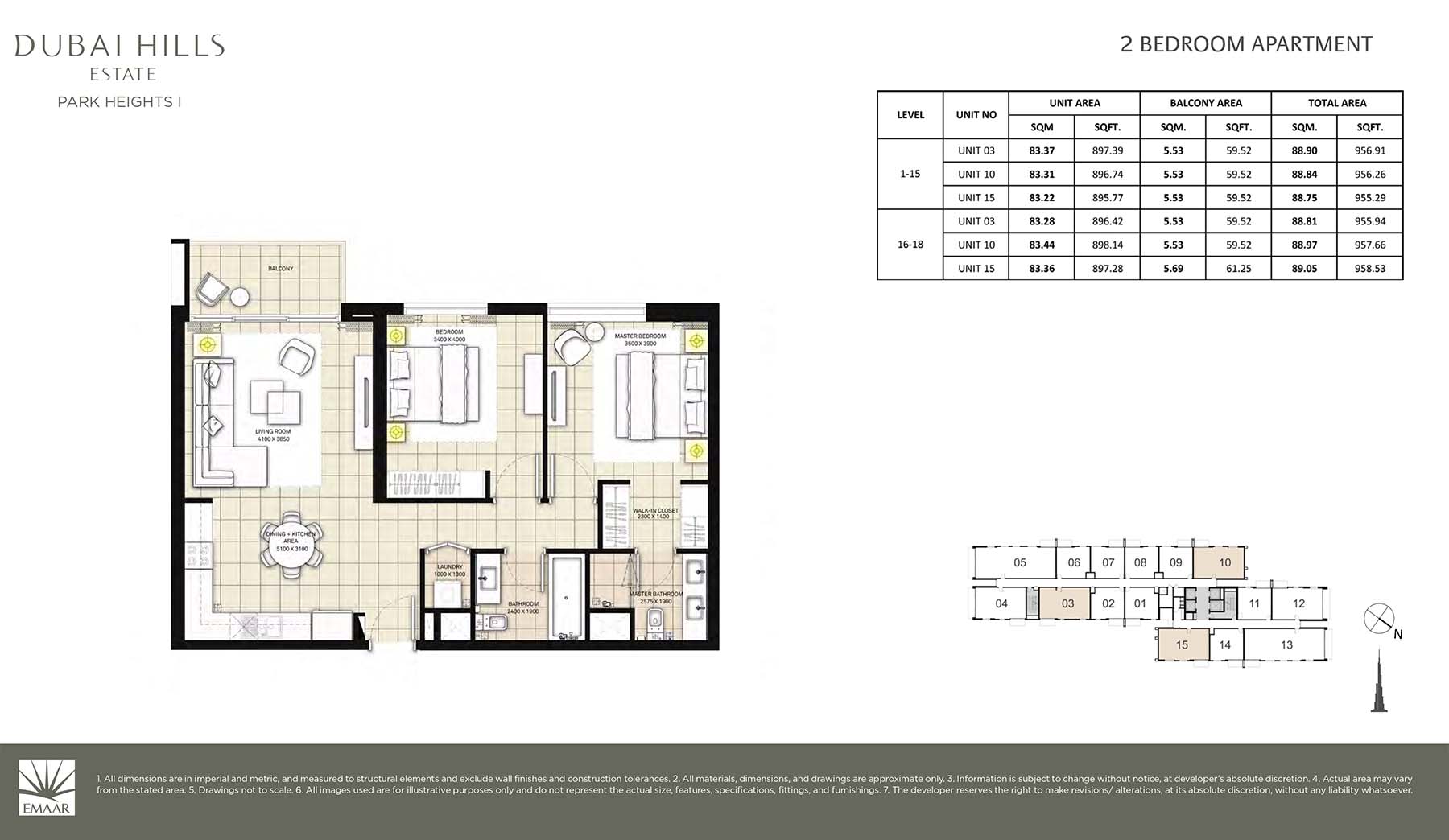 Park Heights 1 floor plan 2