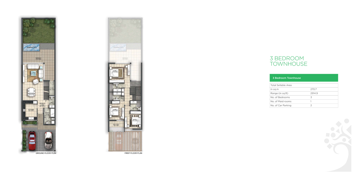 Faya Townhouses floor plan 1